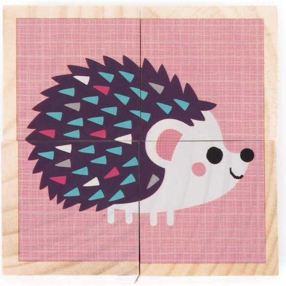 Janod My First Blocks Babies Animal  -  (4 wooden cubes) Brand New - Picture 12 of 14